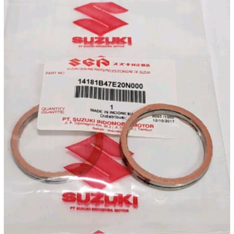 PAKING KNALPOT SATRIA FU 150 THUNDER 125 SATRIA 2TAK RGR TORNADO RC 100 ORI SGP 14181B47E20N00