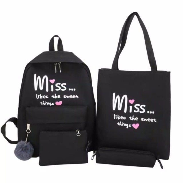 [ COD ] ZOLA - Tas Ransel Backpack Fashion Wanita DONA-MISSLOVE(HITAM)
