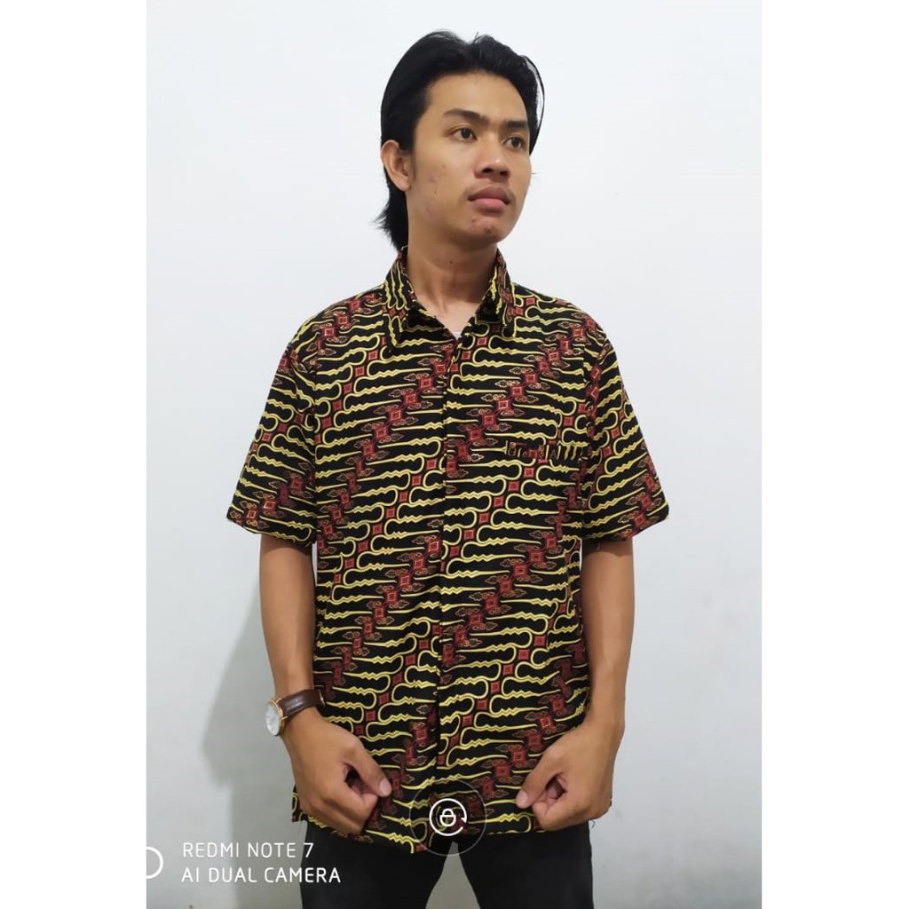 SB Collection Atasan Kemeja Ralvin Batik Modern Lengan Pendek Pria