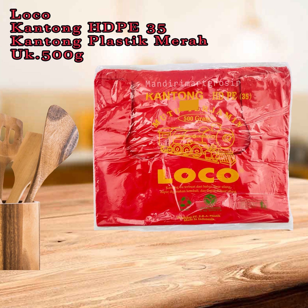 Kantong HDPE 35 *Loco * Kantong Plastik Merah * 500g