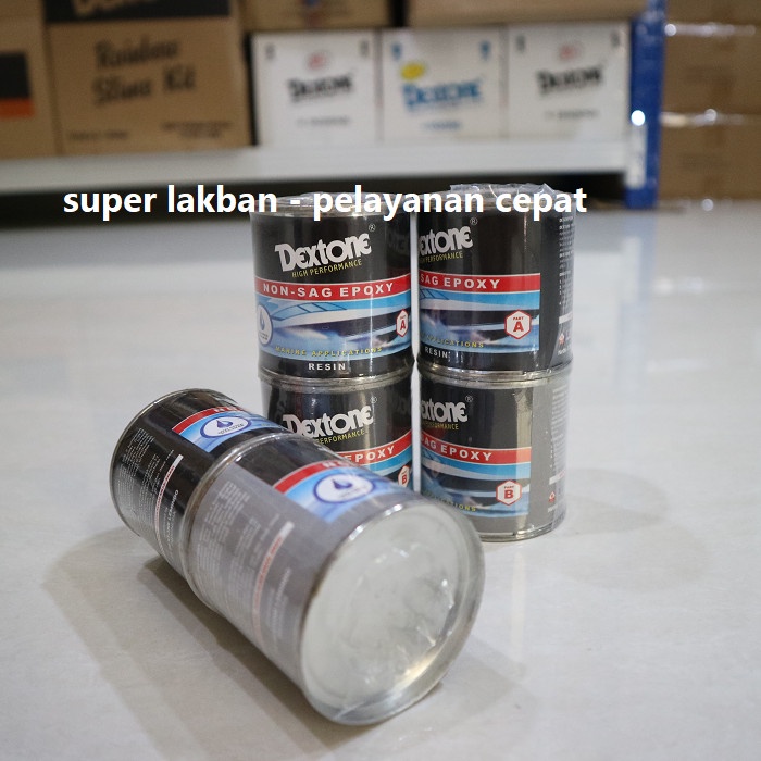 Perekat Anti Bocor Epoxy Dextone Non SAG 170gr Resin &amp; Hardener Lem Nat Anti Rembes Waterproof Keramik Tambal Kapal Kolam Bocor