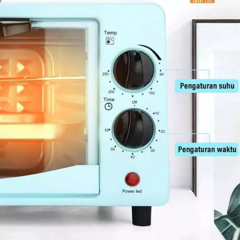 Oven Listrik , pemanggang , Kue , Electric Oven Button 12 Liter