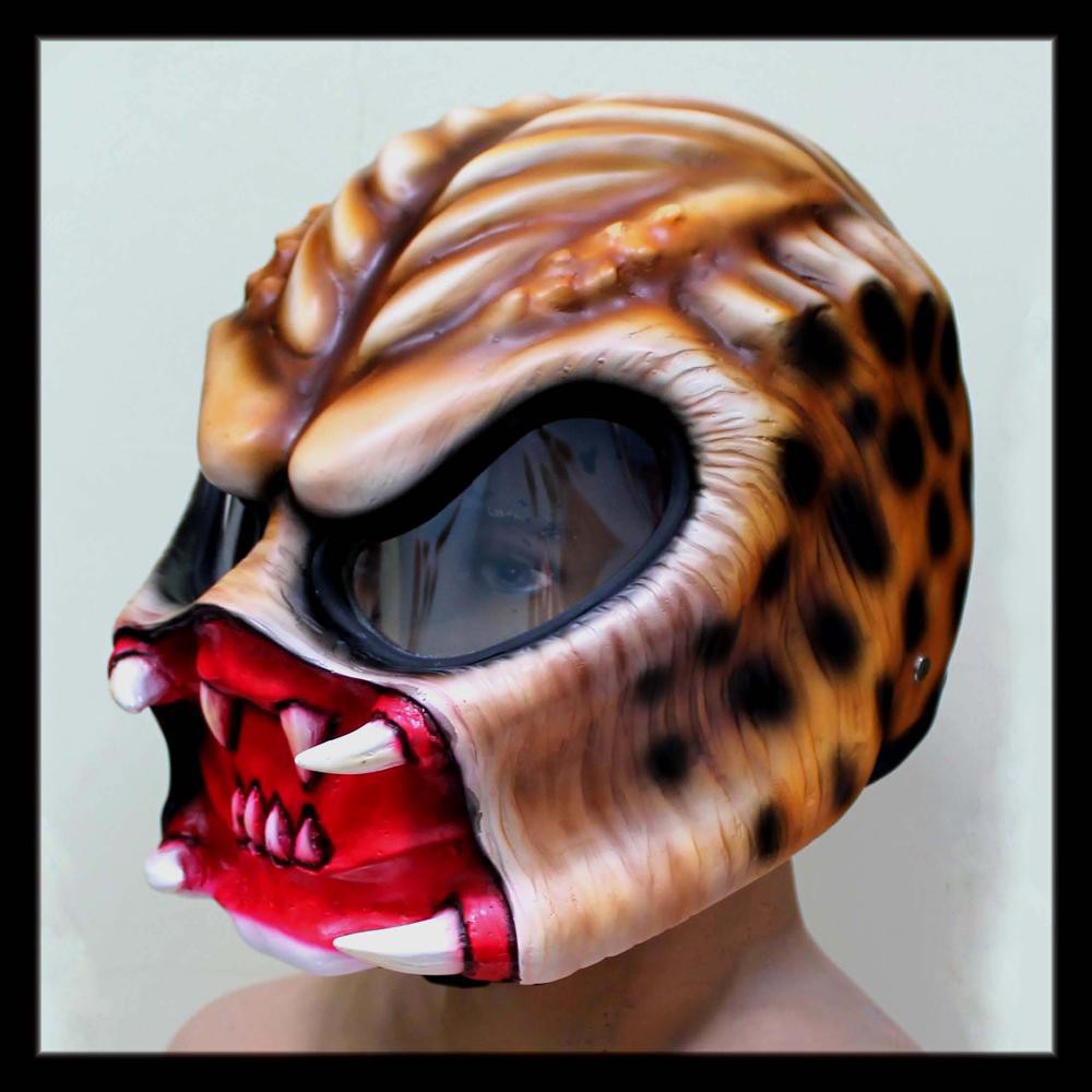 Helm Unik 3d Tengkorak - predator