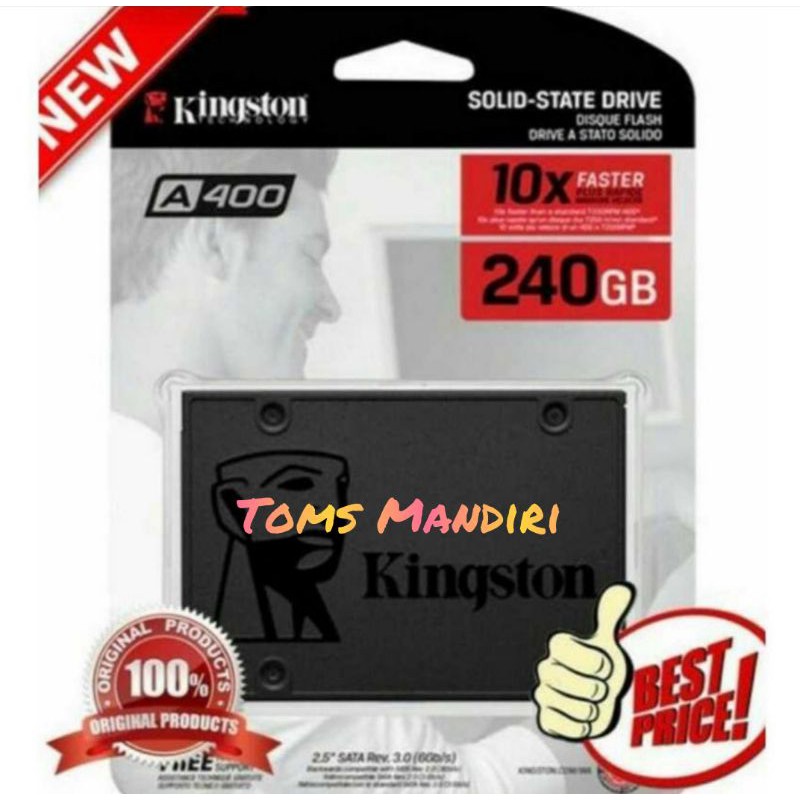 Kingston A400 SSD 240GB Sata 3 - Kingston SSD 240 GB 2.5"