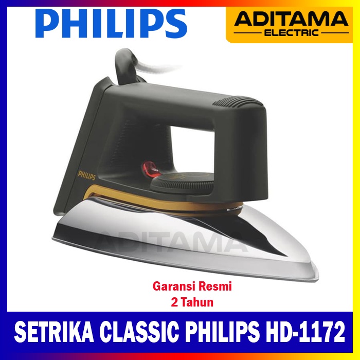 PHILIPS ELECTRIC DRY IRON HD1172/ SETRIKA PHILIPS HD-1172 PROMO