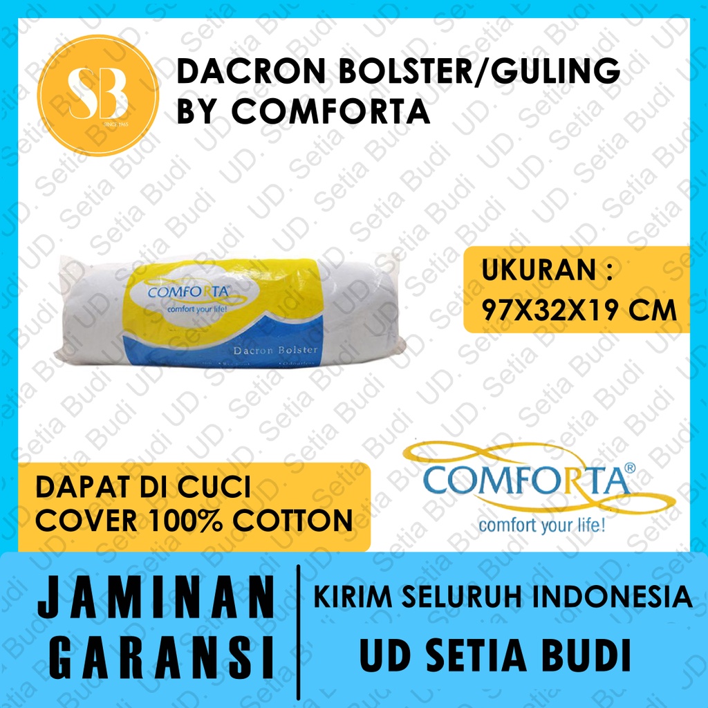 COMFORTA Dacron Guling / Bolster 97 x 32 x 19 cm