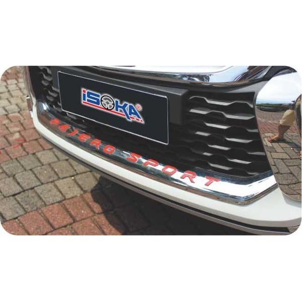 List Grill Pajero Sport Bawah 2016 tersedia warna hitam merah chrome