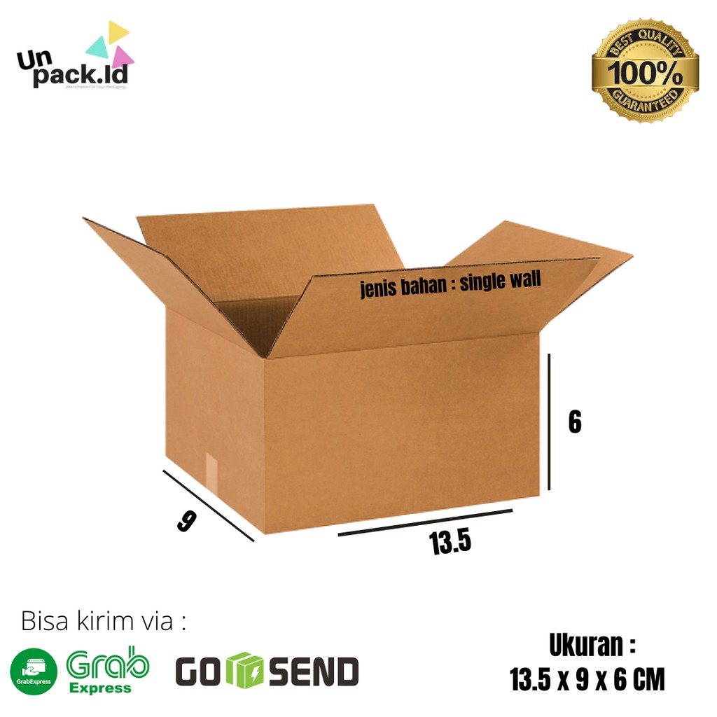 

Kardus Packing / Dus Kemasan Murah UK 13.5 x 9 x 6 CM