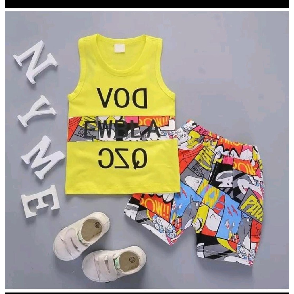 SETELAN VOD LEKBONG ANAK ANAK MURAH / BAJU DAN CELANA ANAK TERBARU