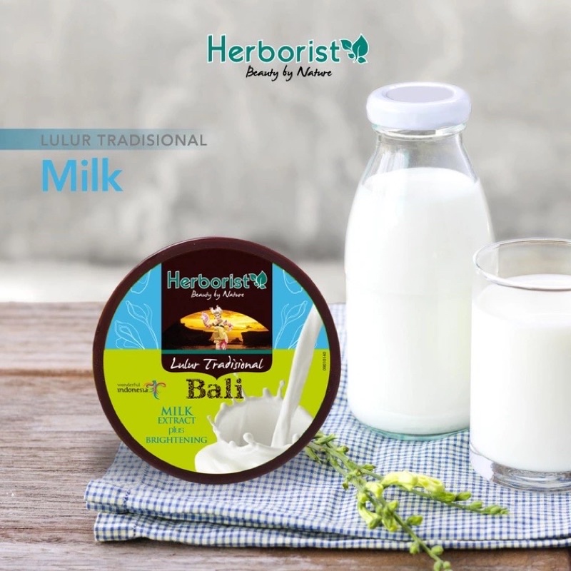 HERBORIST Lulur Traditional Bali 100g 200g - Bengkoang | Milk | Strawberry | Chocolate | Beras | Kiwi | Zaitun | Aloe vera