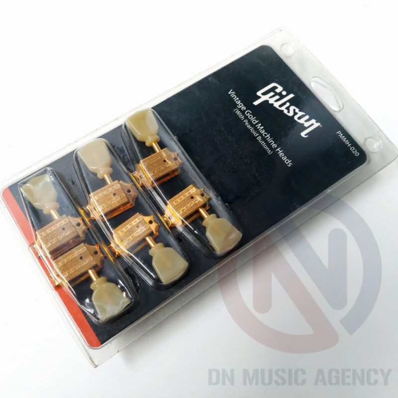 Tuning machine gibson / Drayer Gibson Deluxe tuning pegs gold perloid original bukan gotoh / grover