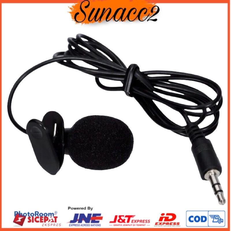 MIC CLIP ON KLIK Microphone MINI JACK 3.5mm Pc Notebook Laptop Hp Smule