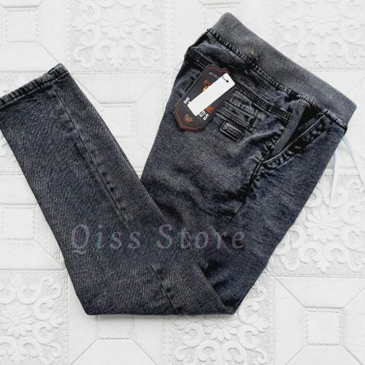 Langsung Order CELANA JEANS PANJANG PRIA SLIMFIT PINGGANG KARET | CELANA JEANS PRIA PINGGANG KARET/J
