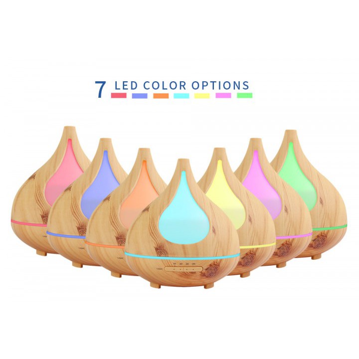 H35 Wooden Humidifier Aroma Diffuser Essential Oil 300ml