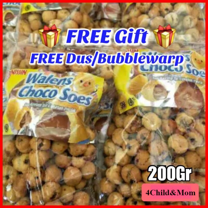 

Walens Choco Soes Coklat Kue Sus Kering Blueberry Snack Original Murah 200gr