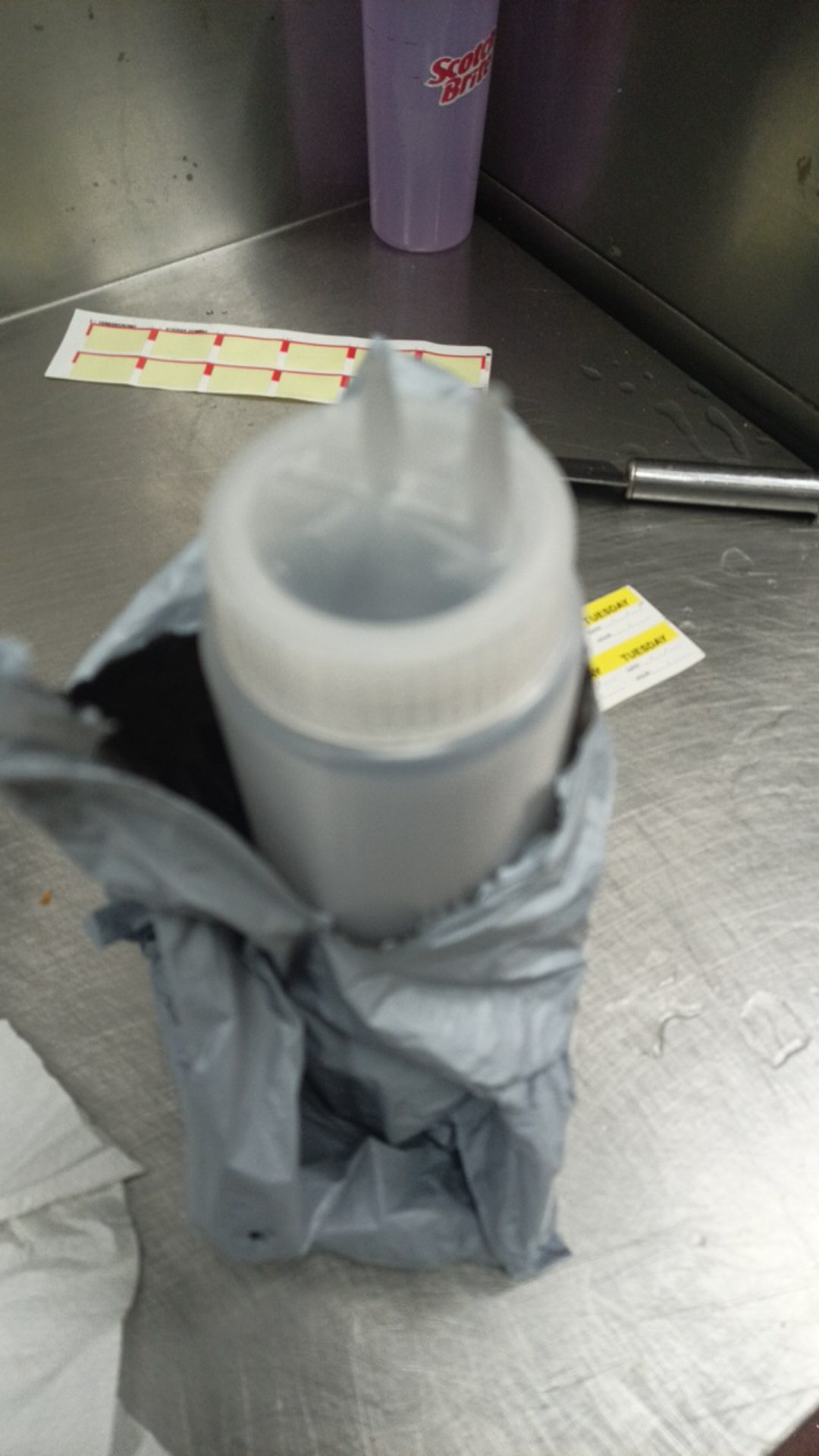 1pc Botol Dispenser Saus Tomat / 3 Lubang 12-24 Oz Bahan Plastik