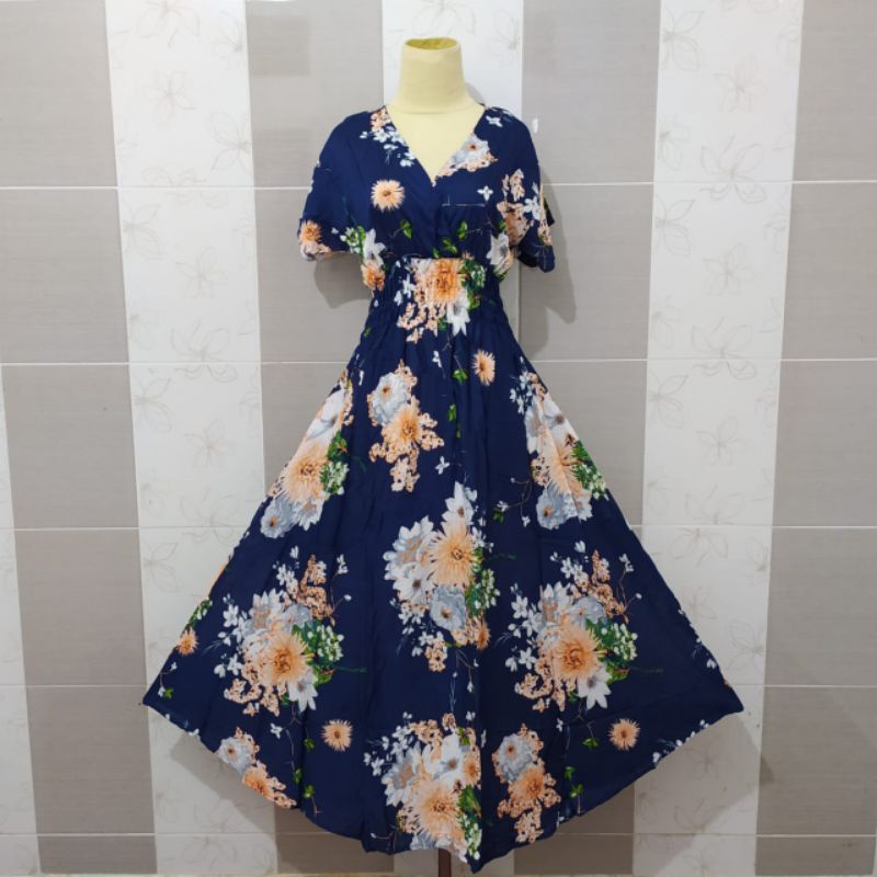 Dress Moza Lengan Bali