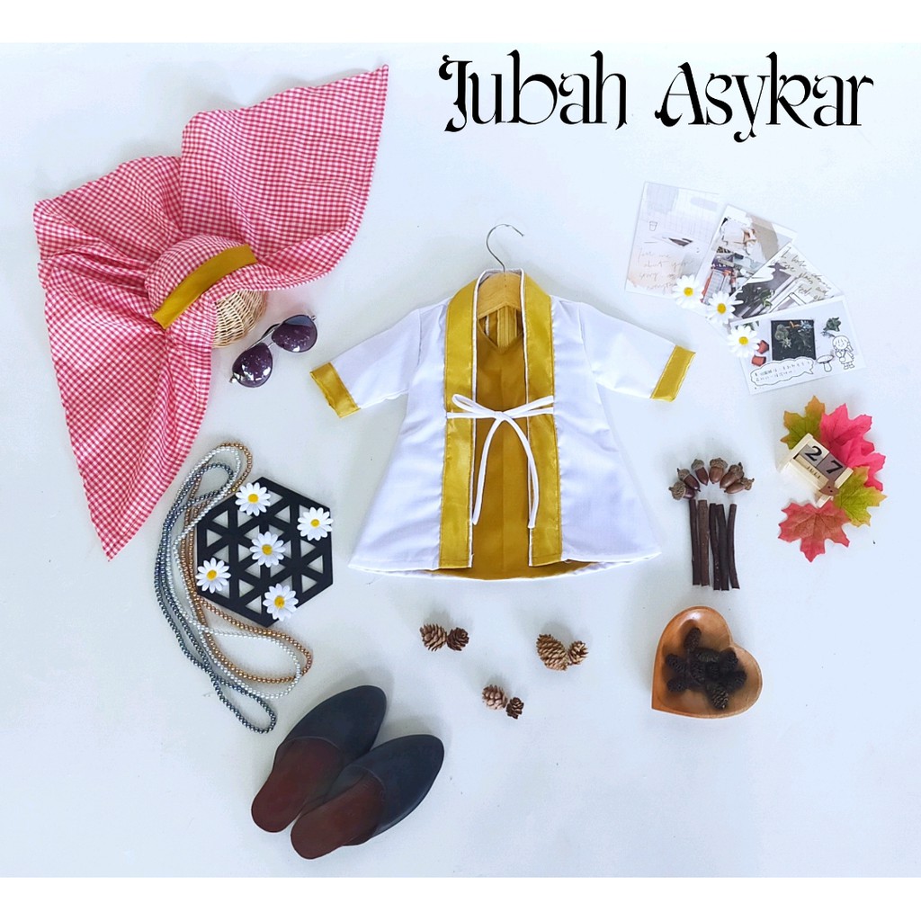 BAJUNIK JUBAH ASYKAR WARNA PUTIH  USIA 3-5 TAHUN/ JUBAH ANAK-ANAK / JUBAH ANAK LAKI-LAKI (READY STOK