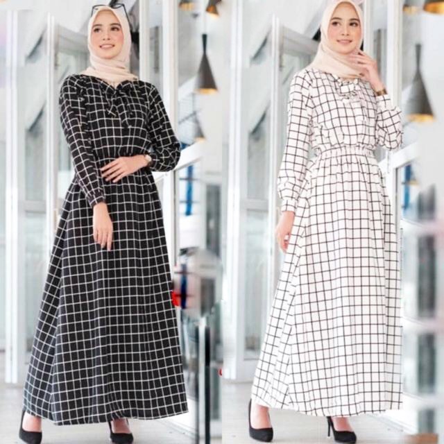 Super Murah GAMIS KOTAK SYARI - GAMIS MOTIF KOTAK - GAMIS MUSLIM SYARI (TARTAN)