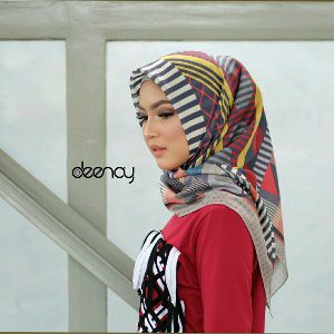 Dijual Original Deenay Alegra Voal Printed Scarf Diskon