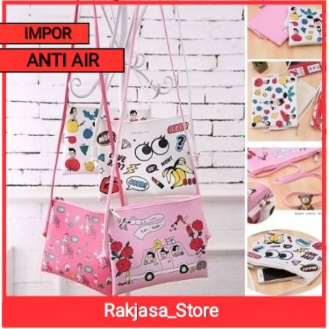 Tas Kosmetik / Tas Make Up / Pouch Kosmetik / Pouch Make Up Anti Air Impor