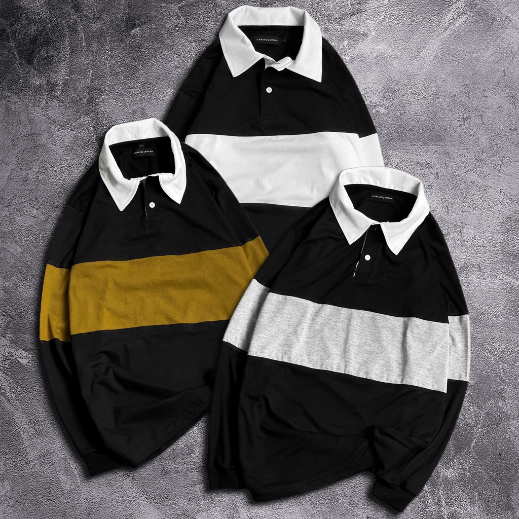 RUGBY SHIRT  KOMBINASI / BAJU RUGBY KOMBINASI