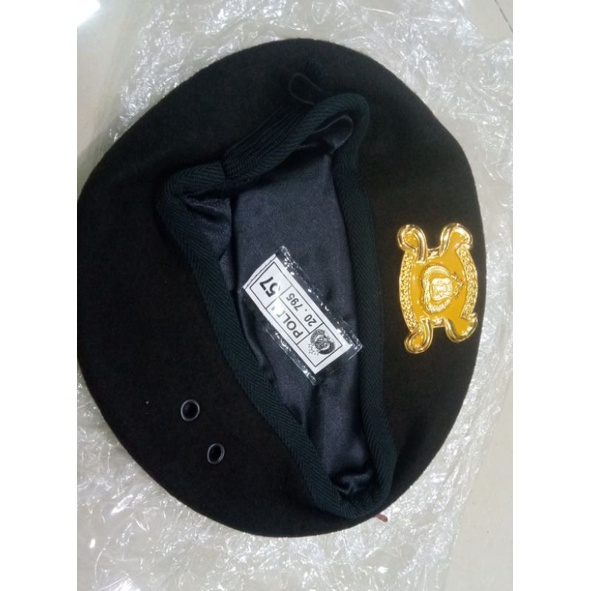 baret sabhara POLRI + emblem.jatah pembagian