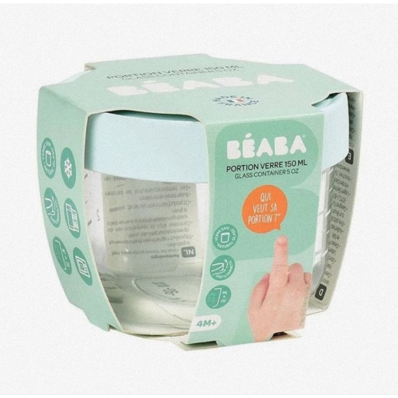 Beaba Conserv Glass Jar 150 ml - Gelas Ukur Kaca Bayi &amp; Anak