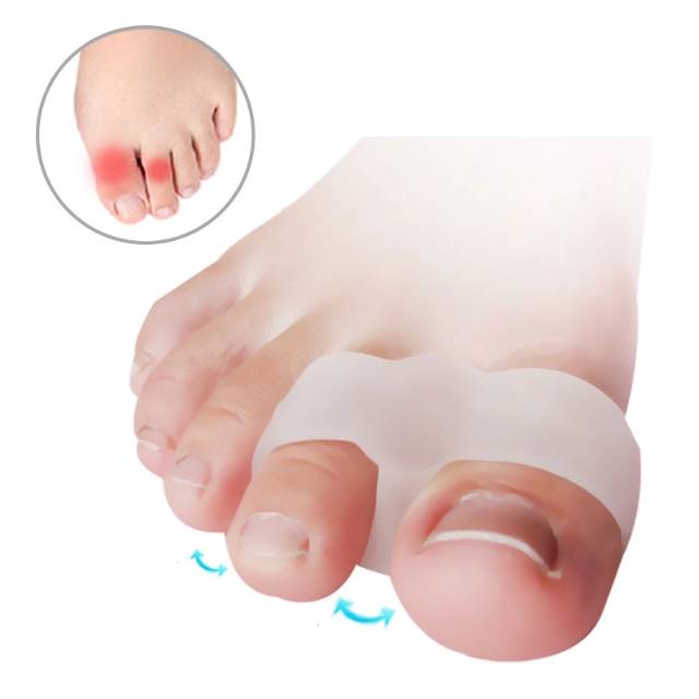 Silikon 2 jari Terapi Hallux Valgus / Silikon Terapi Bunion Kaki