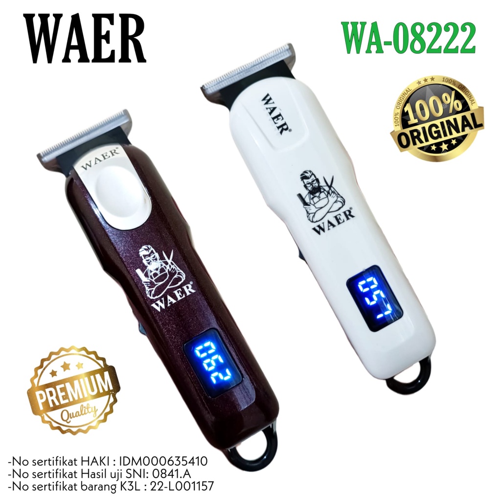 Alat Cukur WAER Profesional WAER WA-08222 Original