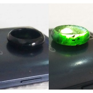 RING CINCIN GIOK BLACK JADE ACEH TERAPI MODEL OVAL