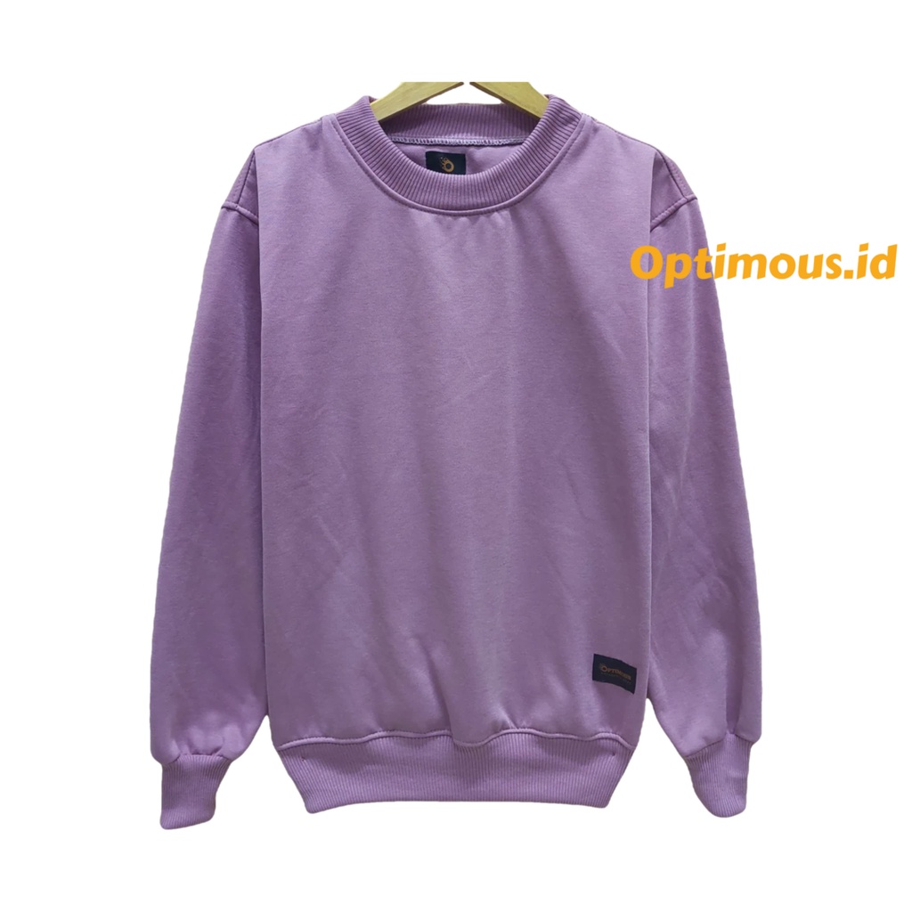 sweater crewneck polos tebal premium pria wanita