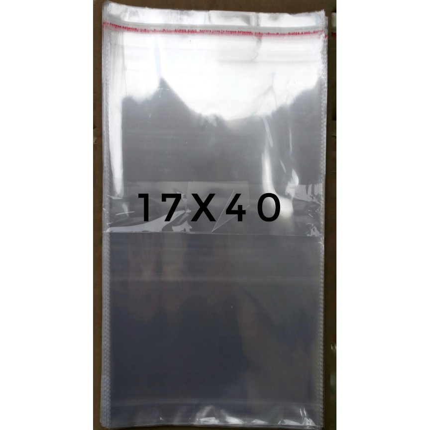 

Jual PLASTIK OPP TEBAL (SEAL/LEM) 17x40 | 40 MICRON Diskon