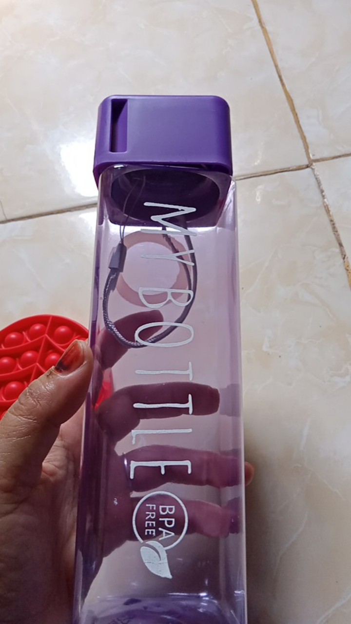 My Bottle Kotak Warna Bening Botol Minum 500ml