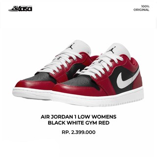 red black air jordan 1 low