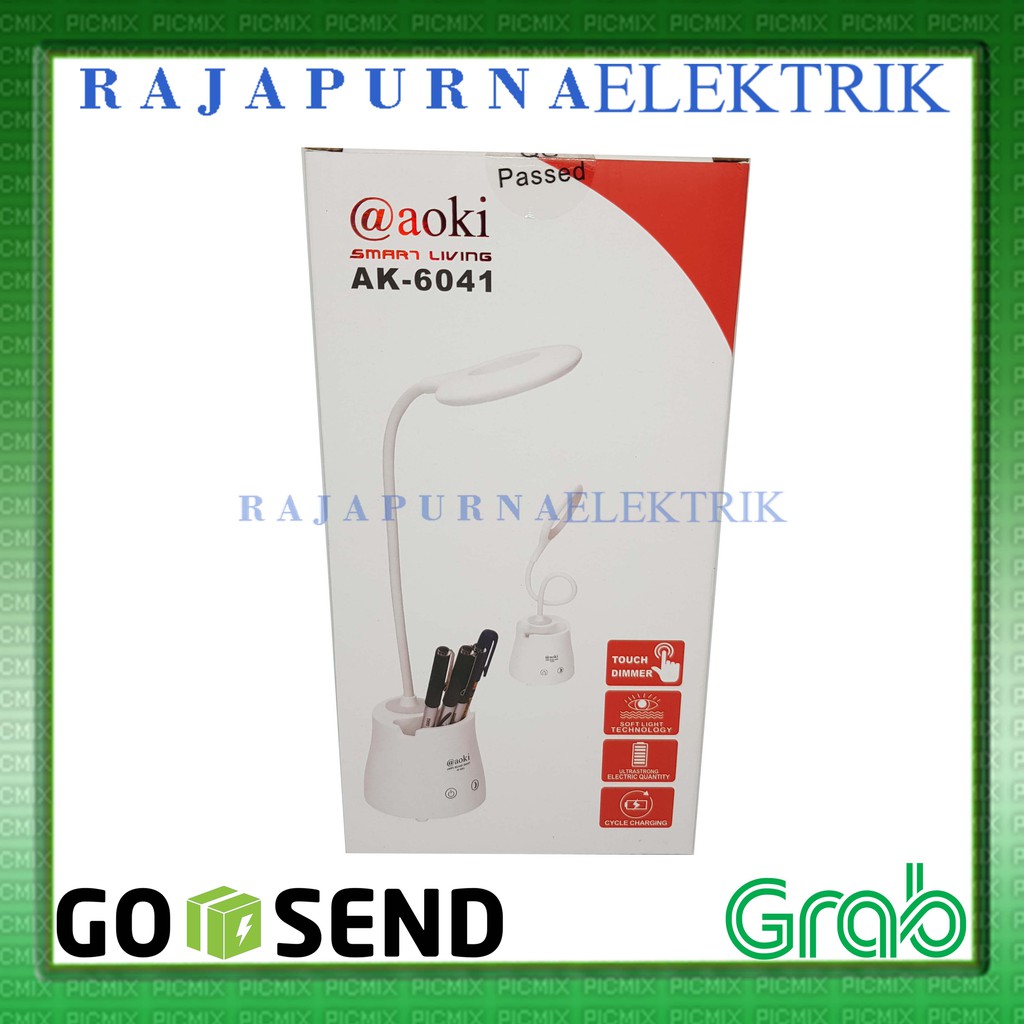 Lampu belajar / lampu baca LED AOKI Touch Sensor AK-6041