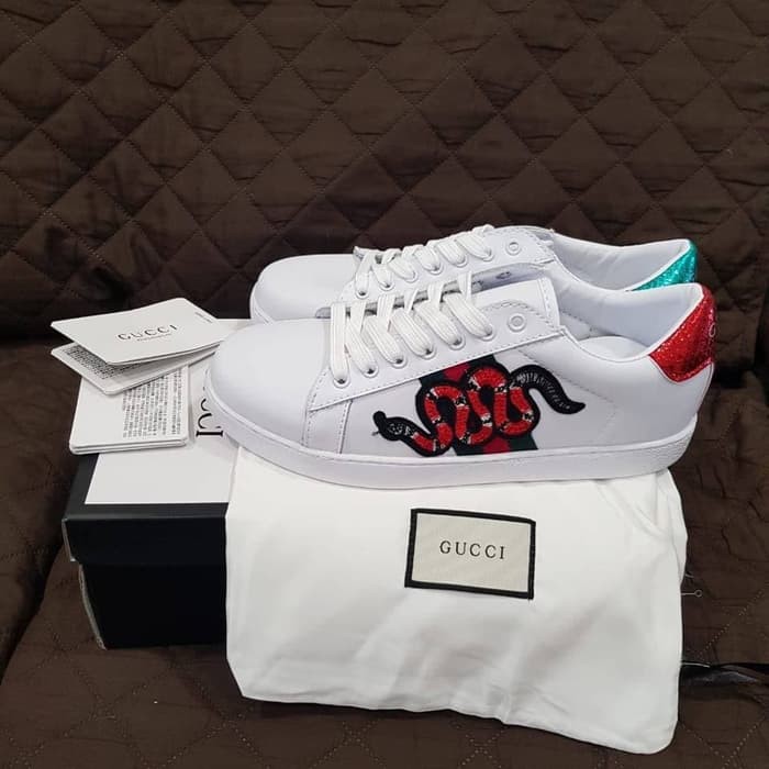 Sepatu Gucci Snake Ace Sneakers Premium 