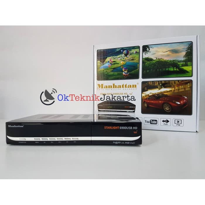 Promo Receiver Parabola Manhattan USB 6900 W  Built In Wifi New Version Berkualitas