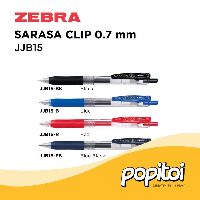 

Spesial ZEBRA SARASA CLIP JJB15 Gel Pen 0.7 mm - Blue Black Best Seller