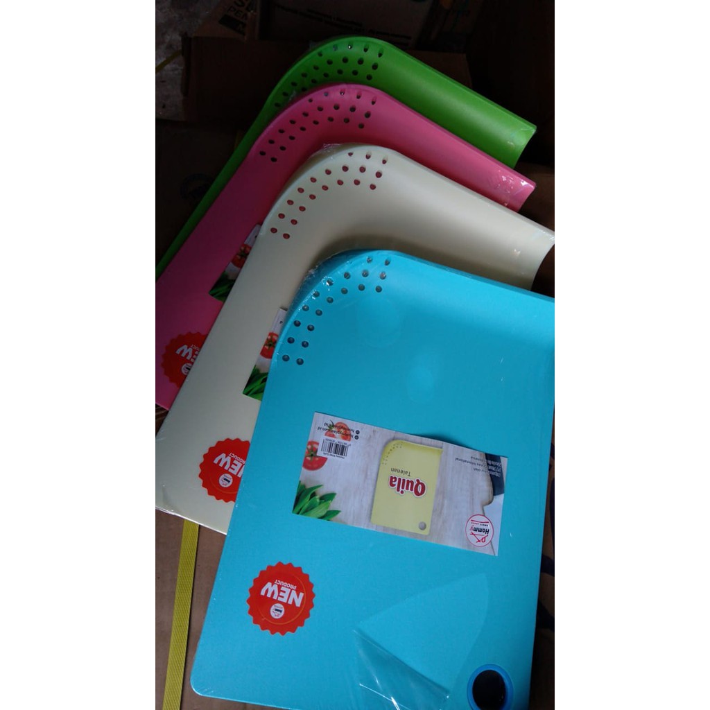 TALENAN JUMBO TEBAL / DAMPAR PLASTIK TEBAL 8 mm BERANEKA WARNA (36x25cm) / Baki Plastik