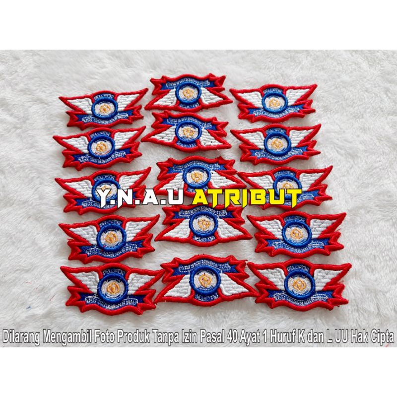 ATRIBUT PDL POLRI / PIN PDL PELOPOR LANTAS POLRI BORDIR TIMBUL 3D