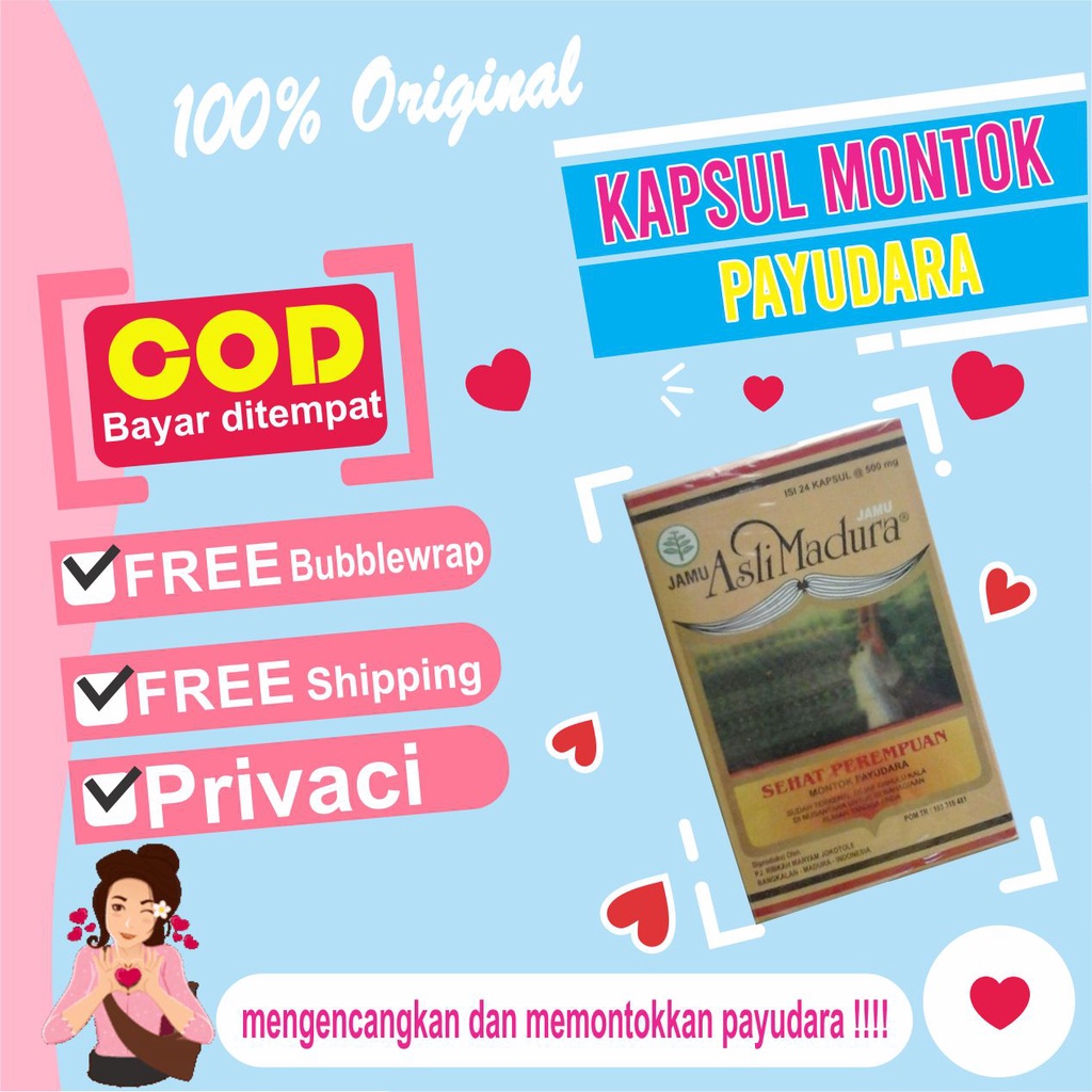 MONTOK PAYUDARA KAPSUL PEMBESAR DAN PENGENCANG PAYUDARA HERBAL CEPAT AMPUH TERLARIS