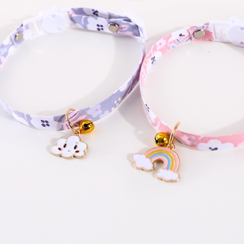 ★〓YUFeiPet〓★Cute Cat Collars Many Kinds Pendant Adjustable Safety Kitten Collar Puppy Chihuahua Raabit Necklace with Bells Pets Accessories