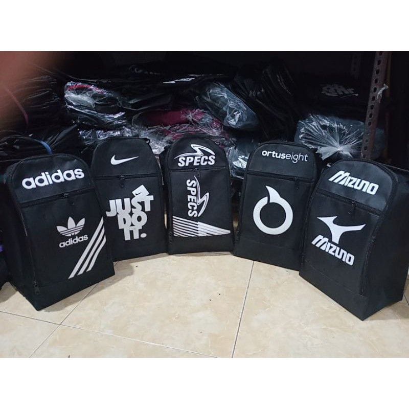 Tas Sepatu Murah Basket Voli Badminton Futsal Hitam Pria Wanita Jinjing