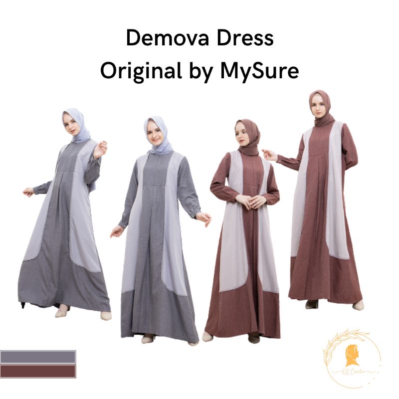 Denova Dress (Sarimbit Series), Gamis dewasa, gamis Busui, gamis premium, gamis polos, gamis terbaru