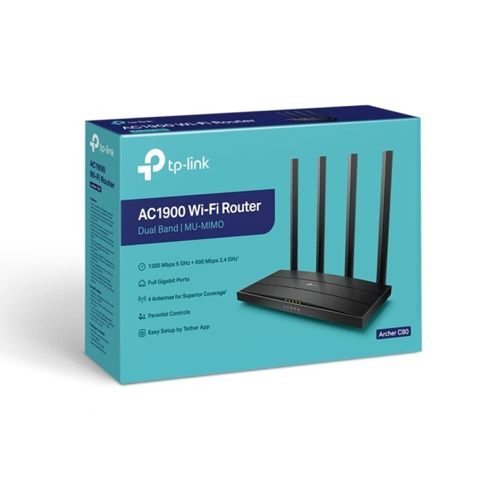 TP-Link Archer C80 AC1900 Wireless MU-MIMO Wi-Fi Router C 80 Archer