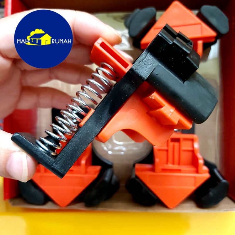 CORNER CLAMP Clem Klem Sudut Meja Catok Siku 90derajat 5mm - 22mm - BISON 4pcs Set