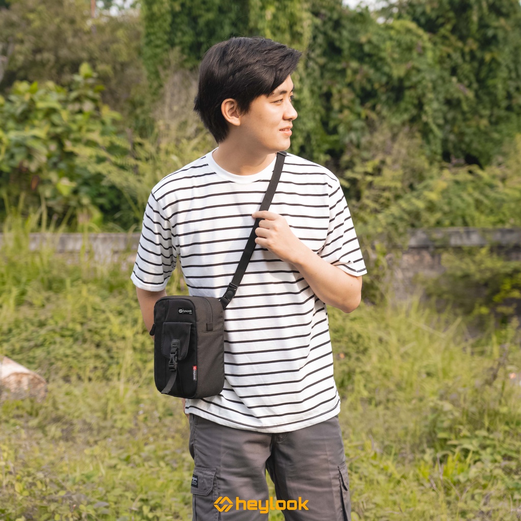 HEYLOOK Project - Tas Selempang Pria TESLA Sling Bag Pria Waist Bag Distro Heylook