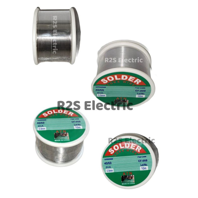 Timah Solder 0.8mm 10 Meter 200 Gram ATN / Timah solder 10M / Core Wire 10 Meter ATN / Soldering