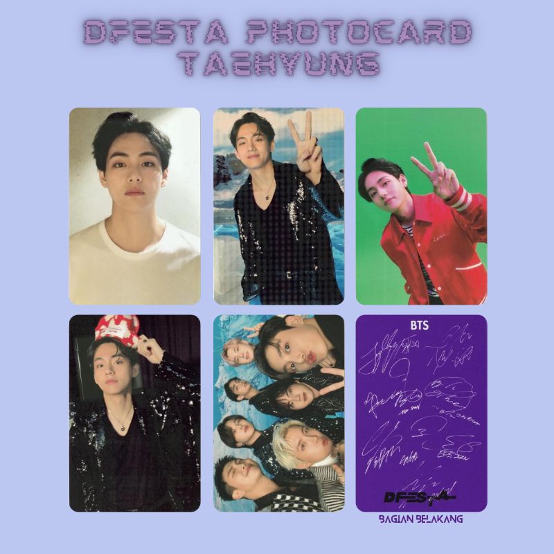 [PC SET UNOFFICIAL] PC BTS HYBE INSIGHT DFESTA D'FESTA TAEHYUNG PHOTOCARD